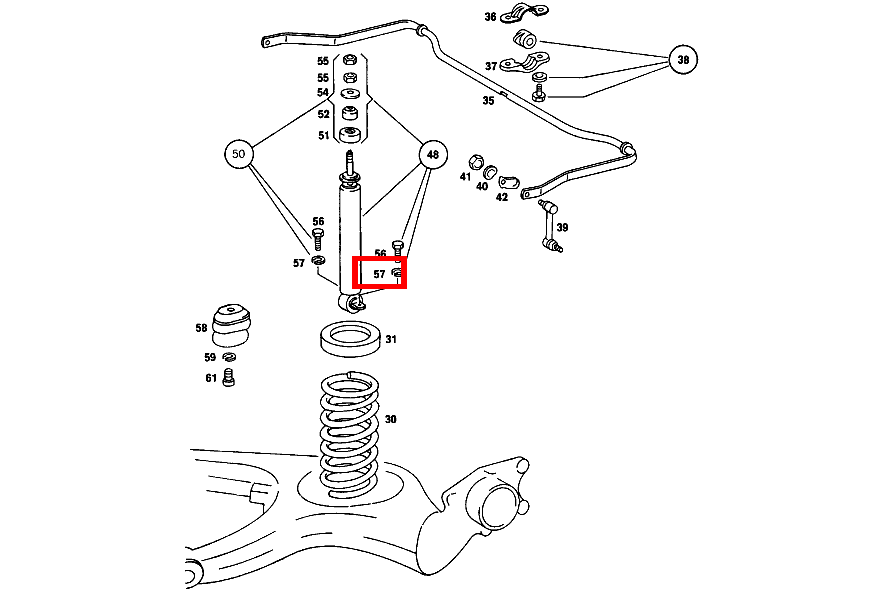 Federring STOSSDAEMPFER AN SCHRAEGLENKER 200 D 115 Federring STOSSDAEMPFER AN SCHRAEGLENKER 200 D 115