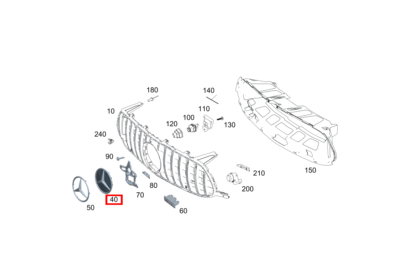 Grundplatte Abstandsregeltempomat Mercedes-AMG GT 63 S E PERFORMANCE 290 Grundplatte Abstandsregeltempomat Mercedes-AMG GT 63 S E PERFORMANCE 290