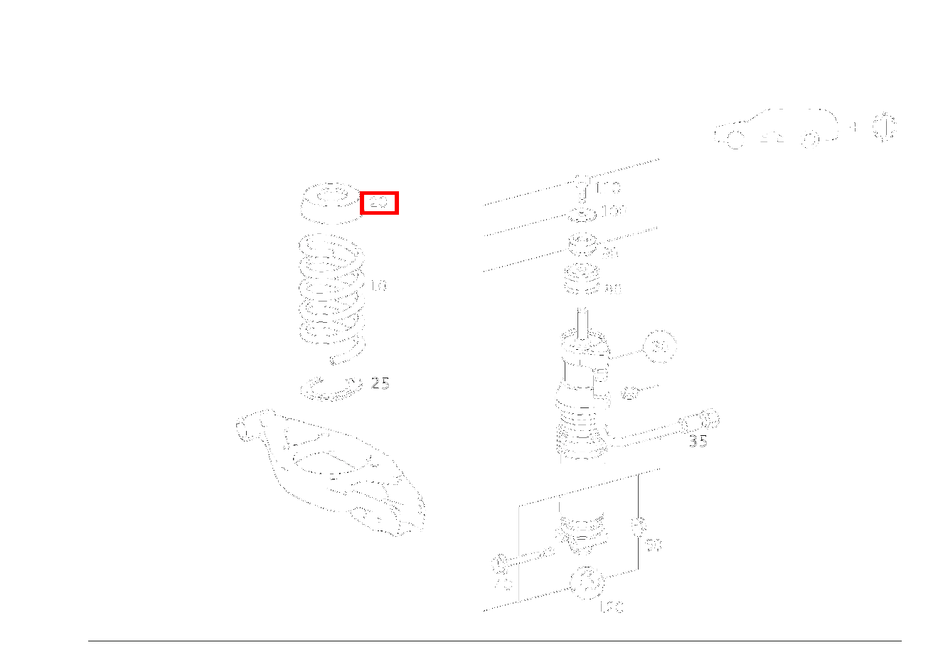 FEDERTELLEREINSATZ NACH BEDARF; NOPPENZAHL: 1 (5 MM) E280 210