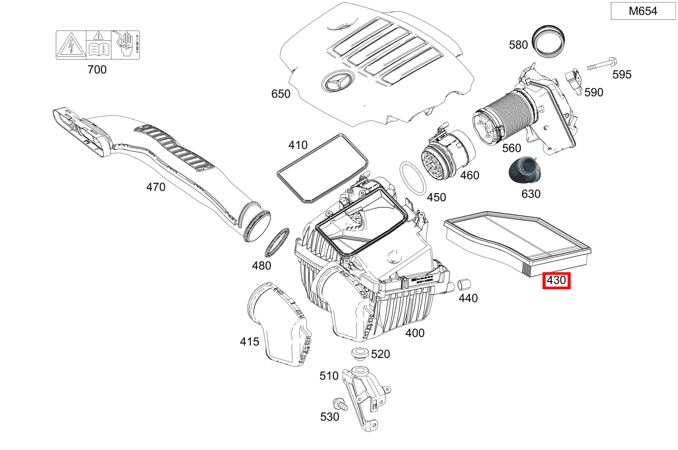 Luftfiltereinsatz A 200 d Kompaktlimousine 177 Luftfiltereinsatz A 200 d Kompaktlimousine 177