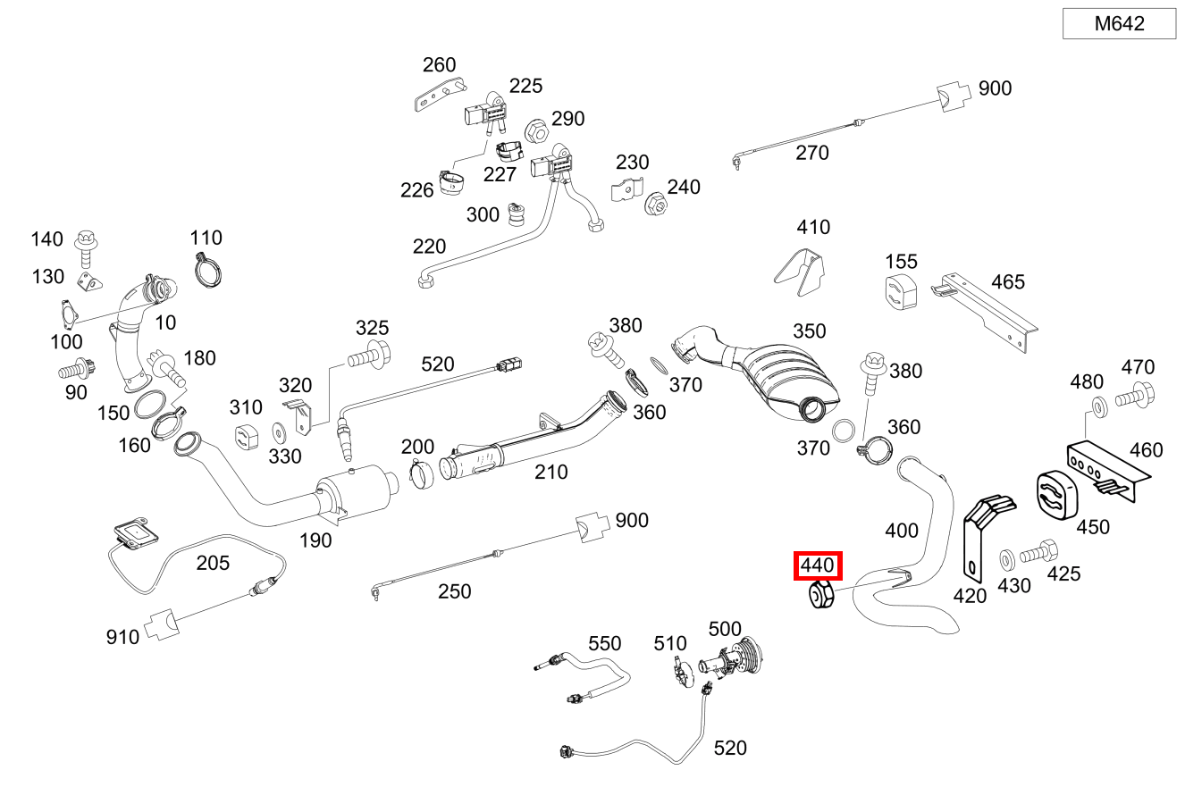 Sechskantmutter M8-10-CU-8-MT G 500 Off-Roader lang BCA 463