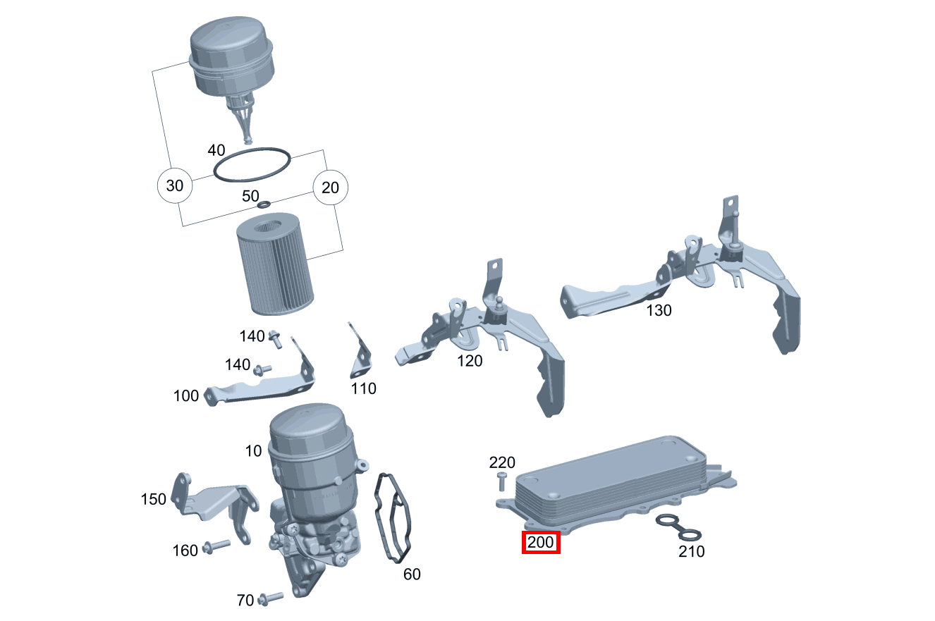 Ölkühler ML/GLE 350 BT/D 4M 642826 292
