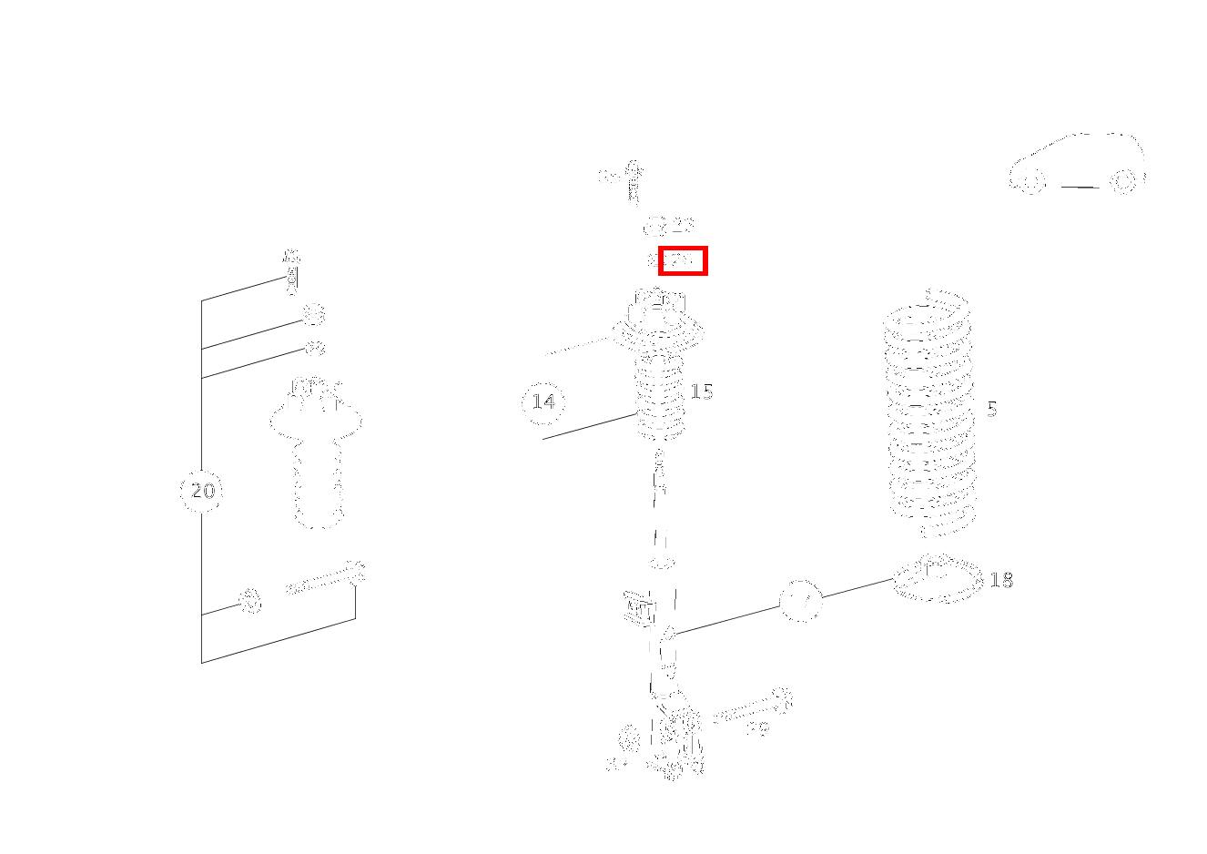 Scheibe LAGER AN FEDERBEIN A 160 Coupé 169