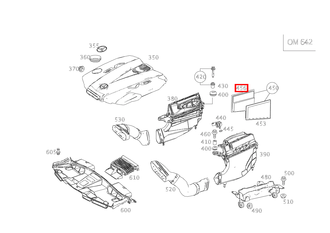 Luftfiltereinsatz RECHTS E350TCDI 4M BE 212 Luftfiltereinsatz RECHTS E350TCDI 4M BE 212