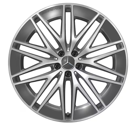 AMG Vielspeichen-Rad, 22 Zoll, 10 J x 22 ET 55, tantalgrau, glanzgedreht
