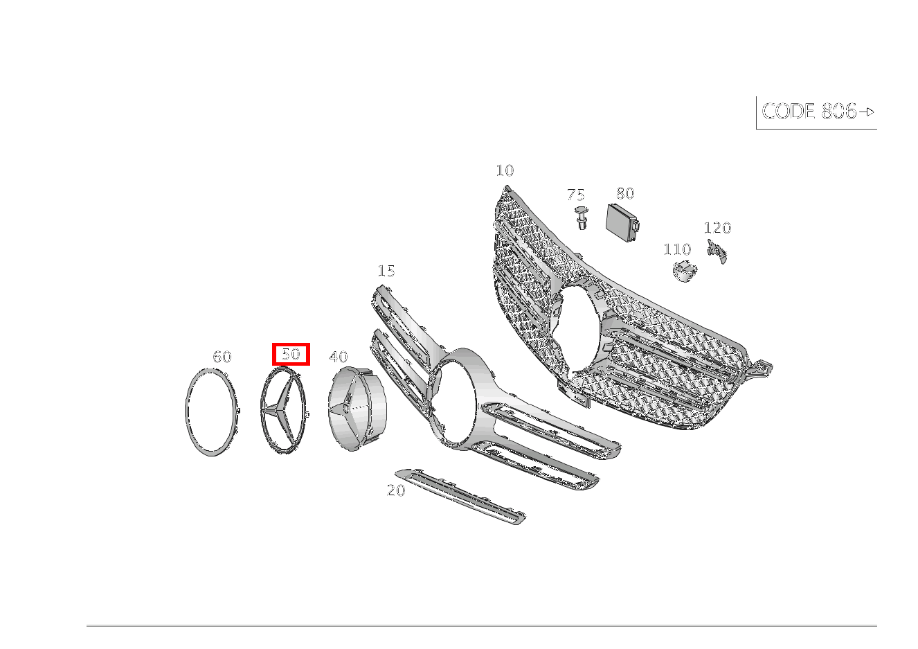 Mercedes-Stern ML/GLE 350 BT/D 4M 642826 292