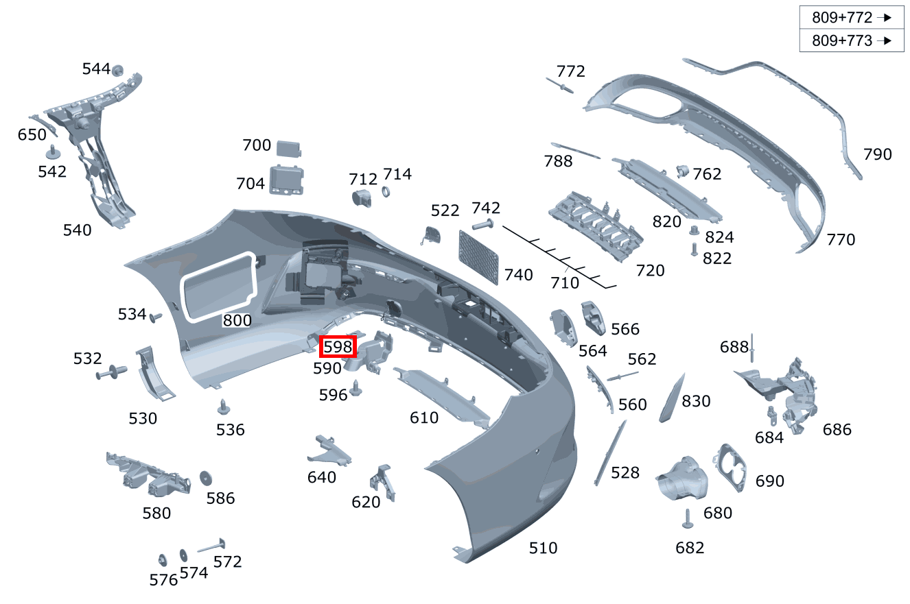 STECKMUTTER Stoßfänger an Karosserie Mercedes-AMG C 63 S Cabriolet 205