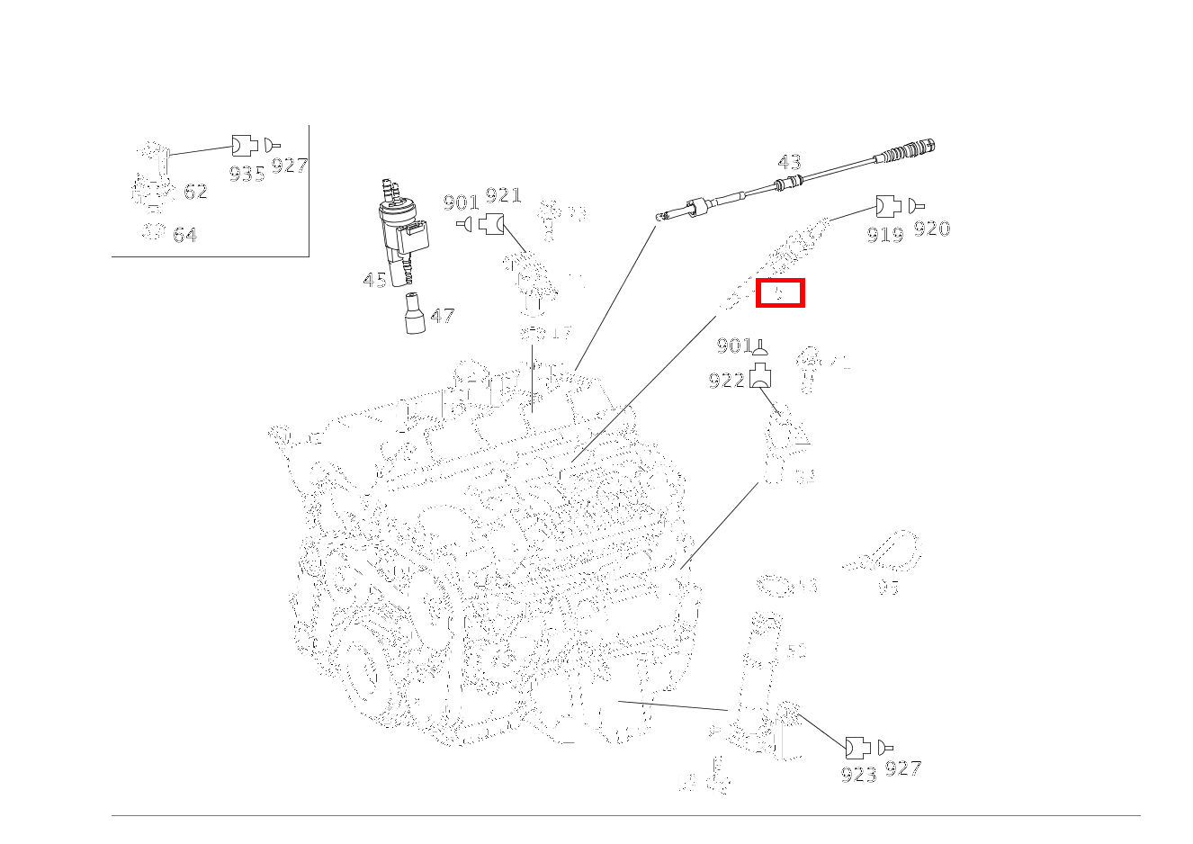 STABGLUEHKERZE C 220 d T-Modell 205
