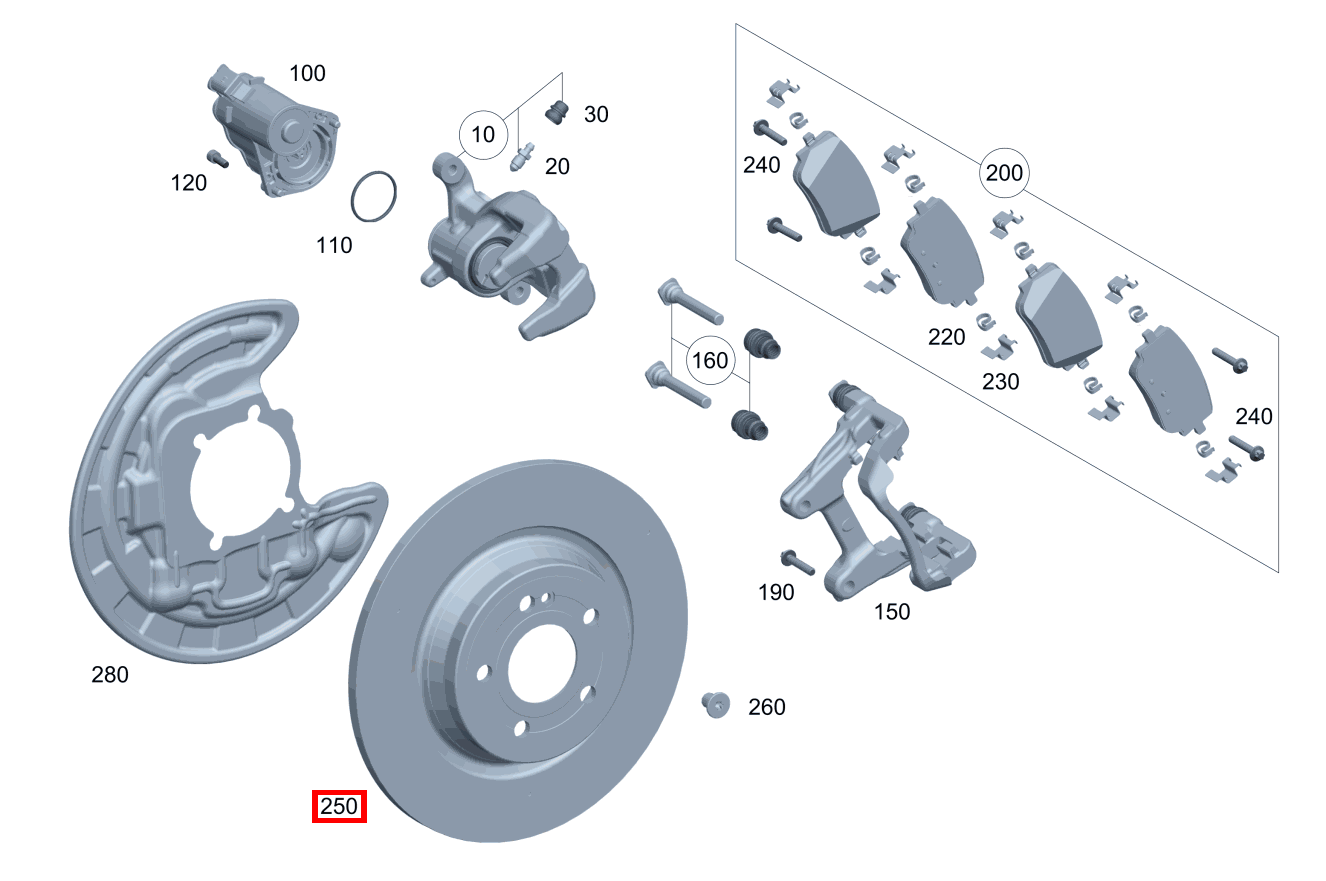 Bremsscheibe Rechts Mercedes-AMG GLA 45 S 4MATIC+ 247 Bremsscheibe Rechts Mercedes-AMG GLA 45 S 4MATIC+ 247