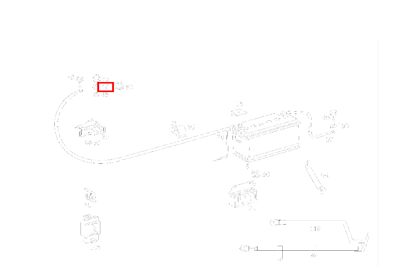 Sechskantmutter LEITUNGSSATZ AN LEITUNGSVERBINDER; M8 SL 600 Roadster mit Automatik 129