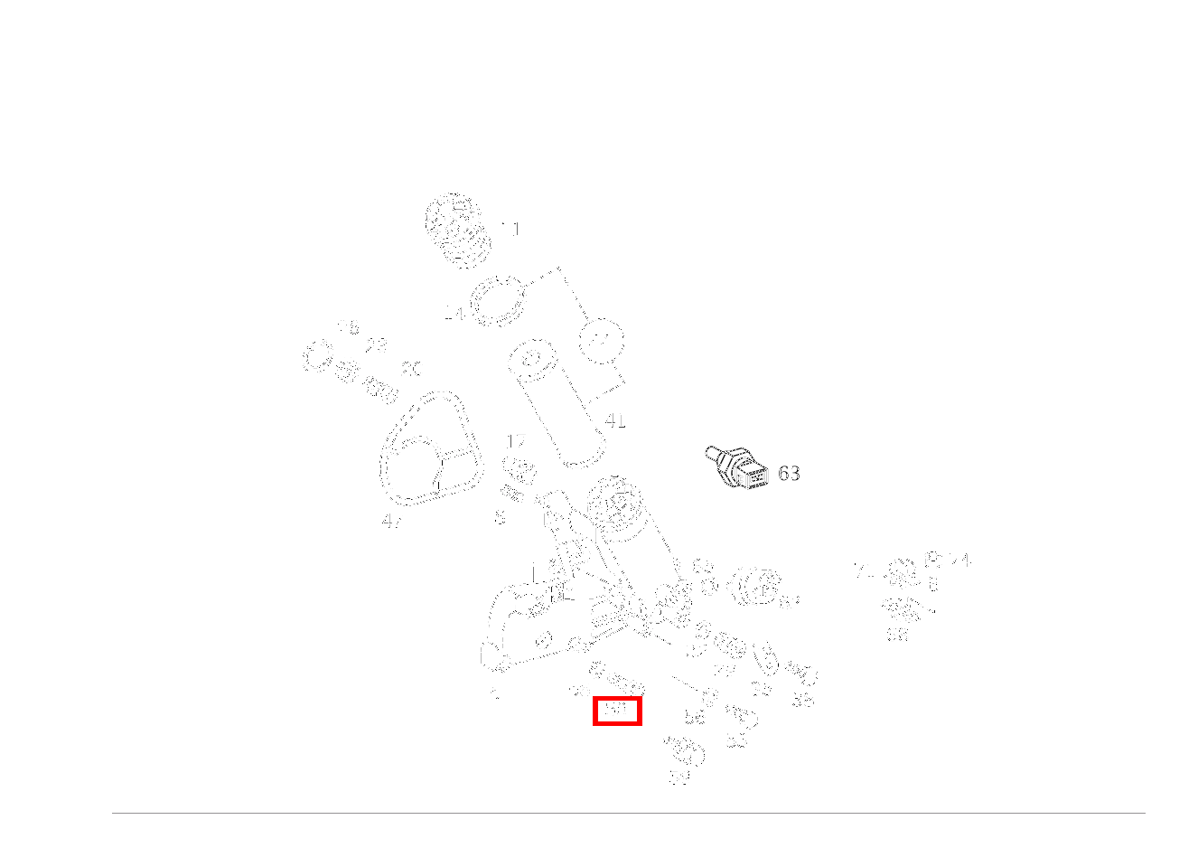 Sechsrundschraube OELFILTER AN ZYLINDERKURBELGEHAEUSE; M8X40 S 600 Coupé 140