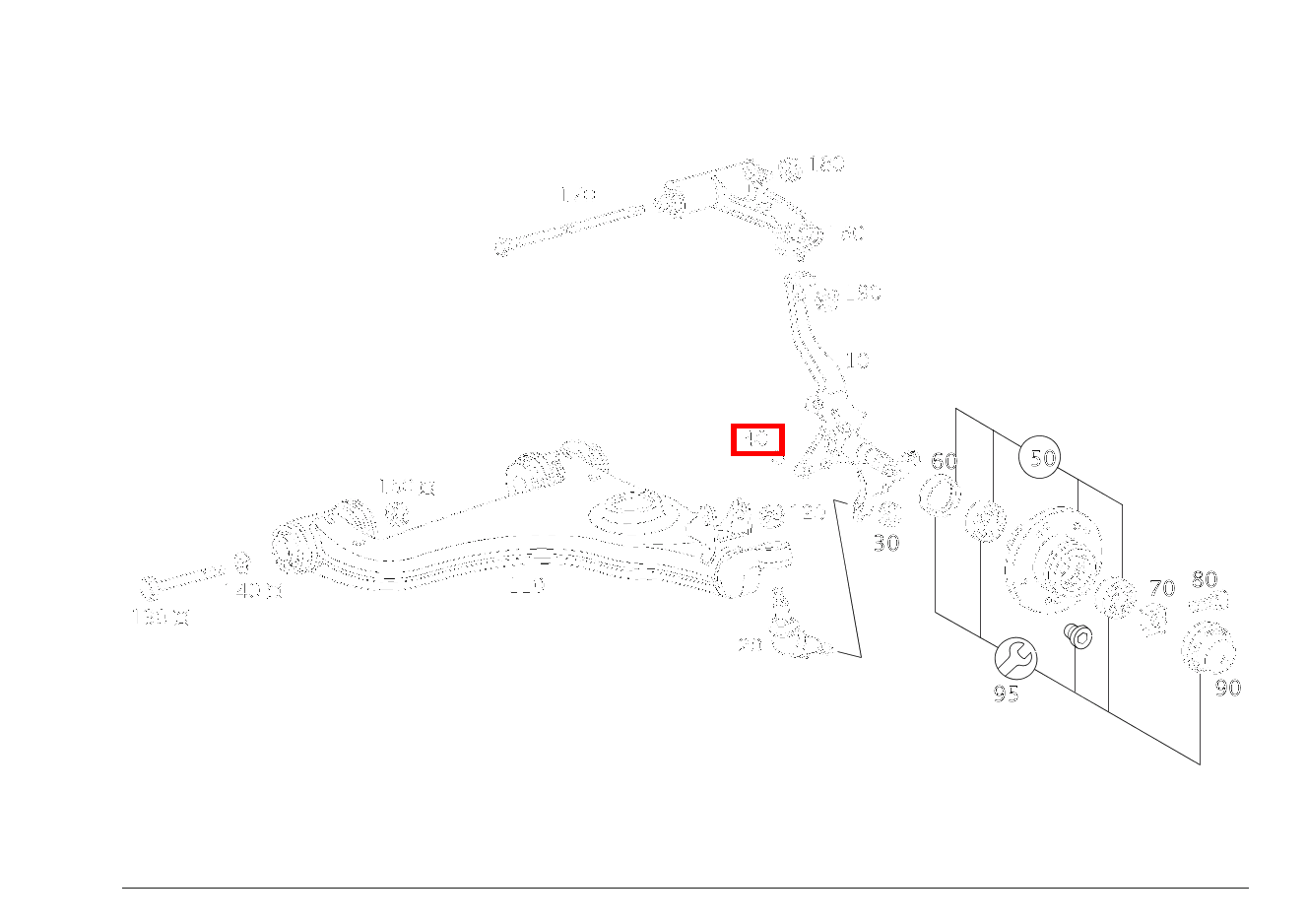 Schutzkappe LENKANSCHLAG E280 210