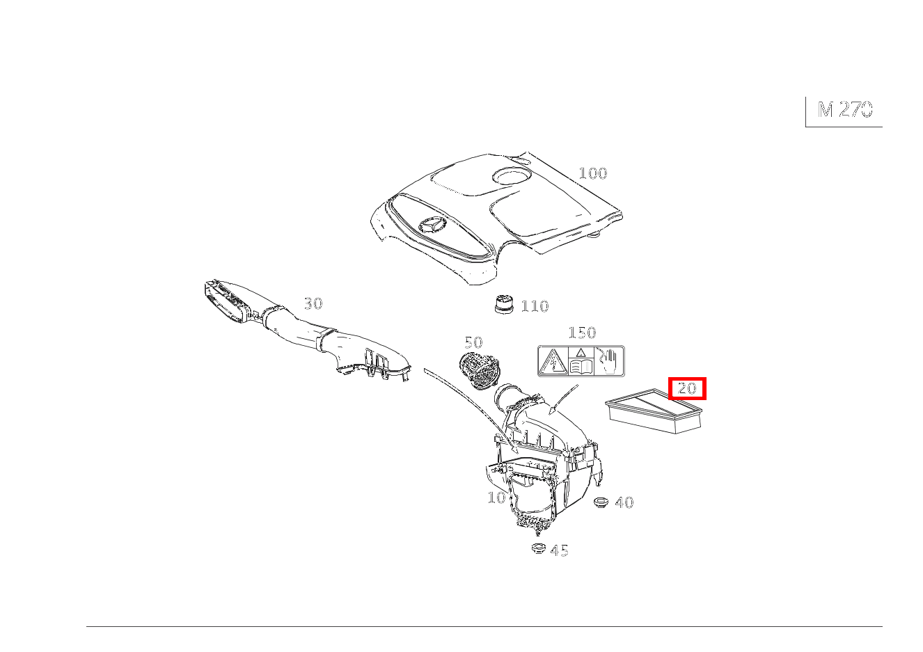 Luftfiltereinsatz GLA200 156 Luftfiltereinsatz GLA200 156