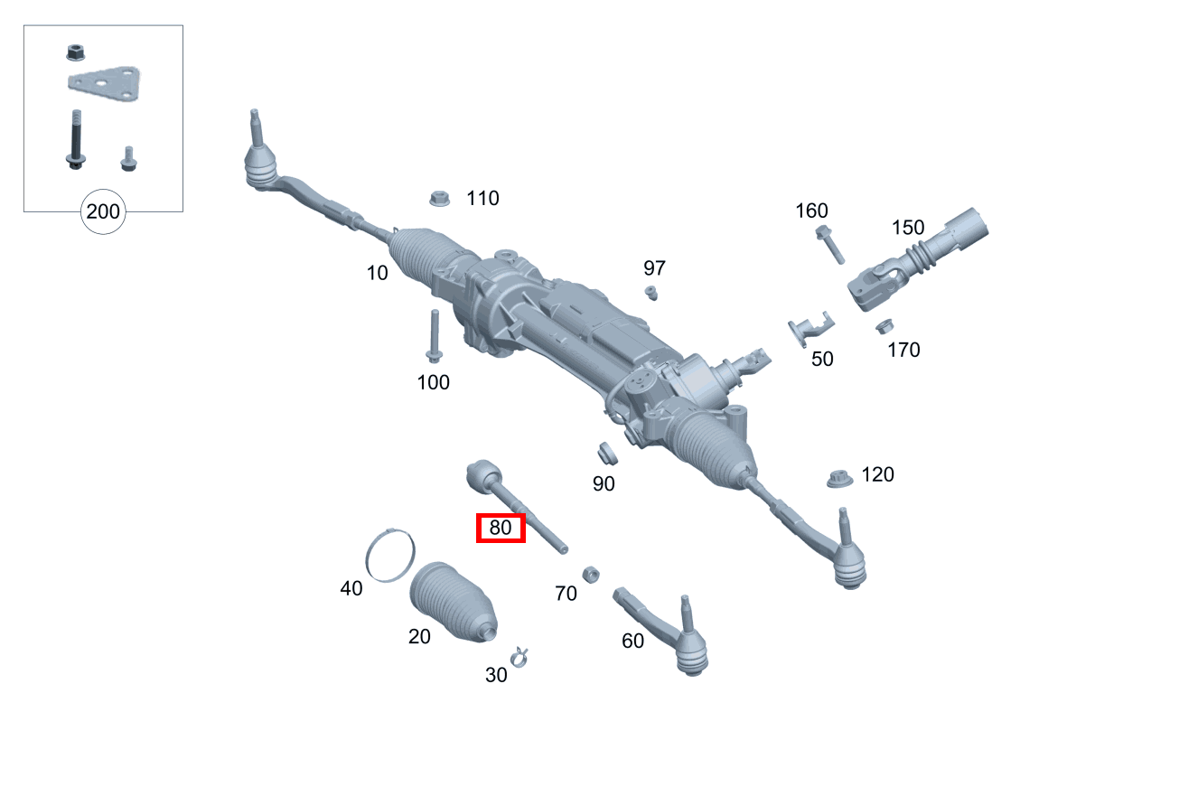 Spurstange Links und rechts CLS 220 d 257 Spurstange Links und rechts CLS 220 d 257