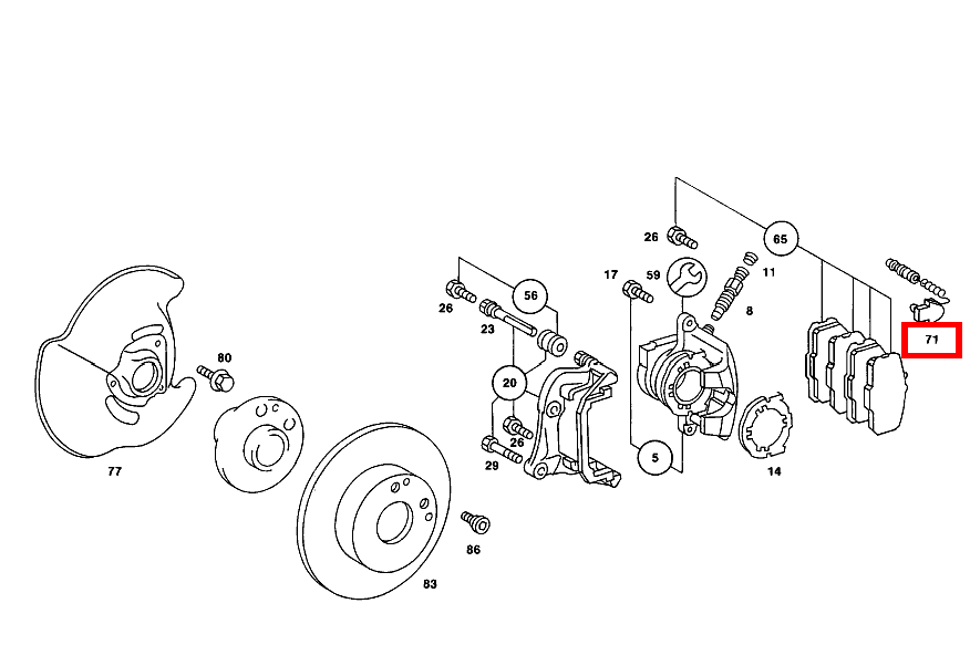 Belagverschleisssensor BREMSBELAGVERSCHLEISSANZEIGE 190 D 2.5 Turbo 201