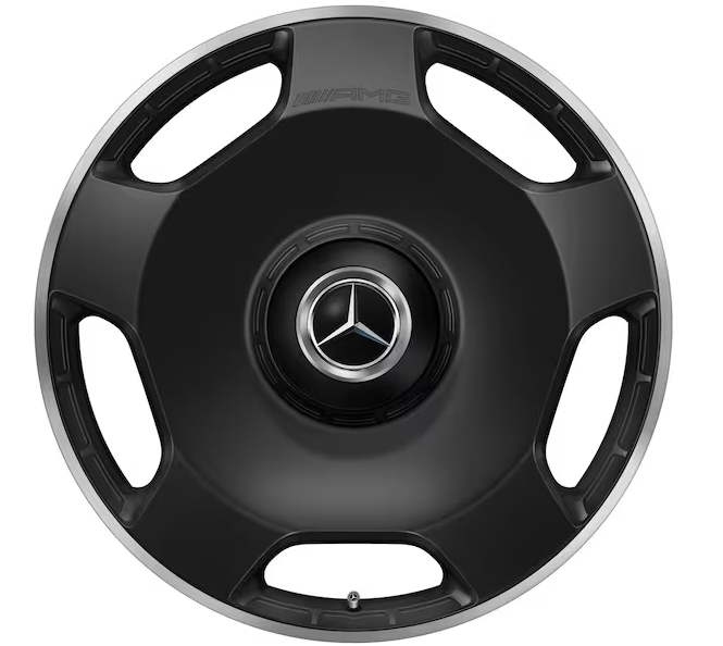 AMG Schmiederad im 5-Loch Design, 58,4 cm (23 Zoll), Felgenhorn glanzgedreht 11,5 J x 23 ET 47, schwarz matt