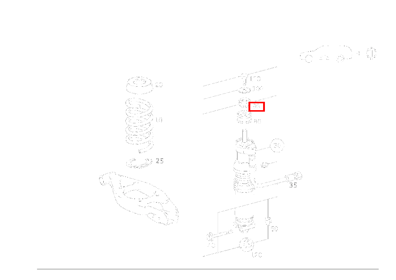 ELASTOMERRING FEDERBEIN AN RAHMEN E280 210 ELASTOMERRING FEDERBEIN AN RAHMEN E280 210