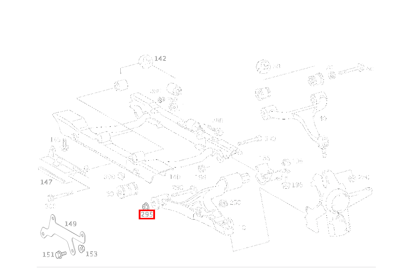 Mutter QUERLENKER AN TRAEGER; M14X1.5 ML 500 Off-Roader 163