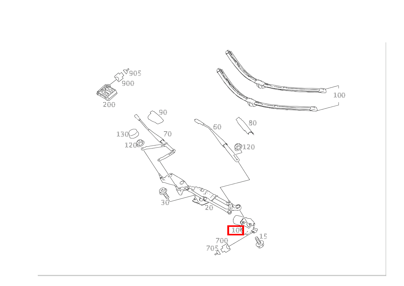 Wischermotor SCHEIBENWISCHER GL 550 4MATIC Off-Roader 164