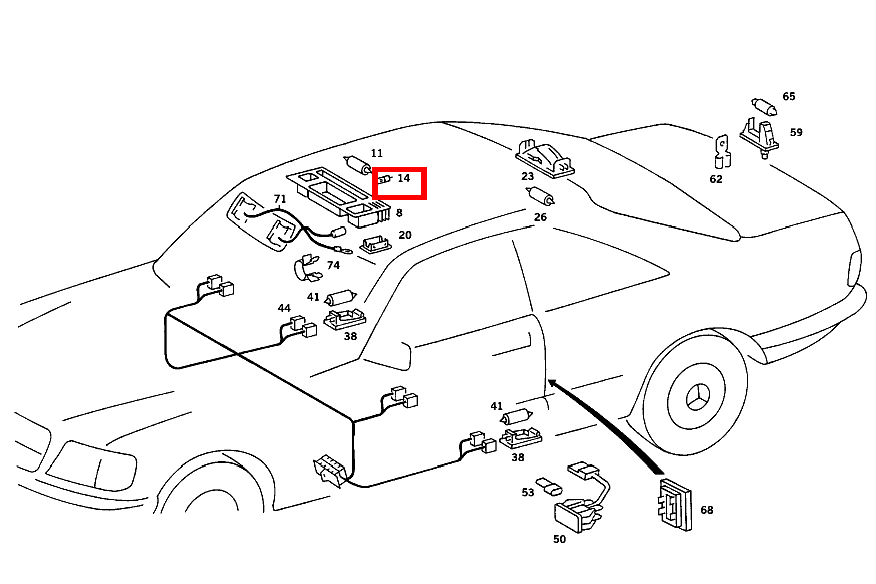 Glühlampe GURTWARNUNG W5/1,2-12V 1,2W; 12V-1.2W 420 SEC COUPE mit Automatic 126