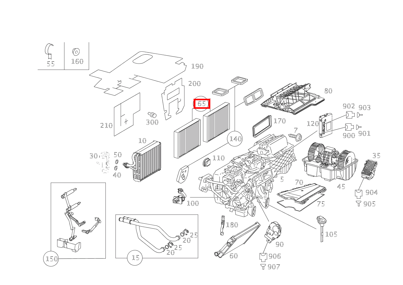 KOMBIFILTER S 550 Limousine lang BCA 221