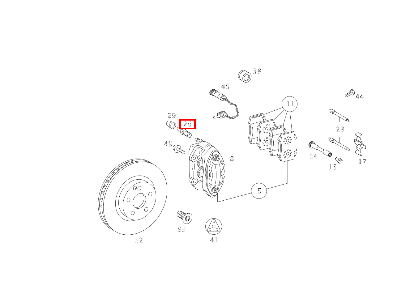 TEILESATZ ENTLUEFT.VENTIL BREMSSATTEL G3504X42850 463