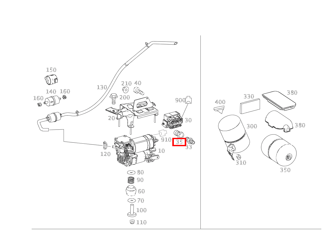 Anschlussstutzen AN VENTILBLOCK Mercedes-AMG GLE 43 4MATIC Coupé 293