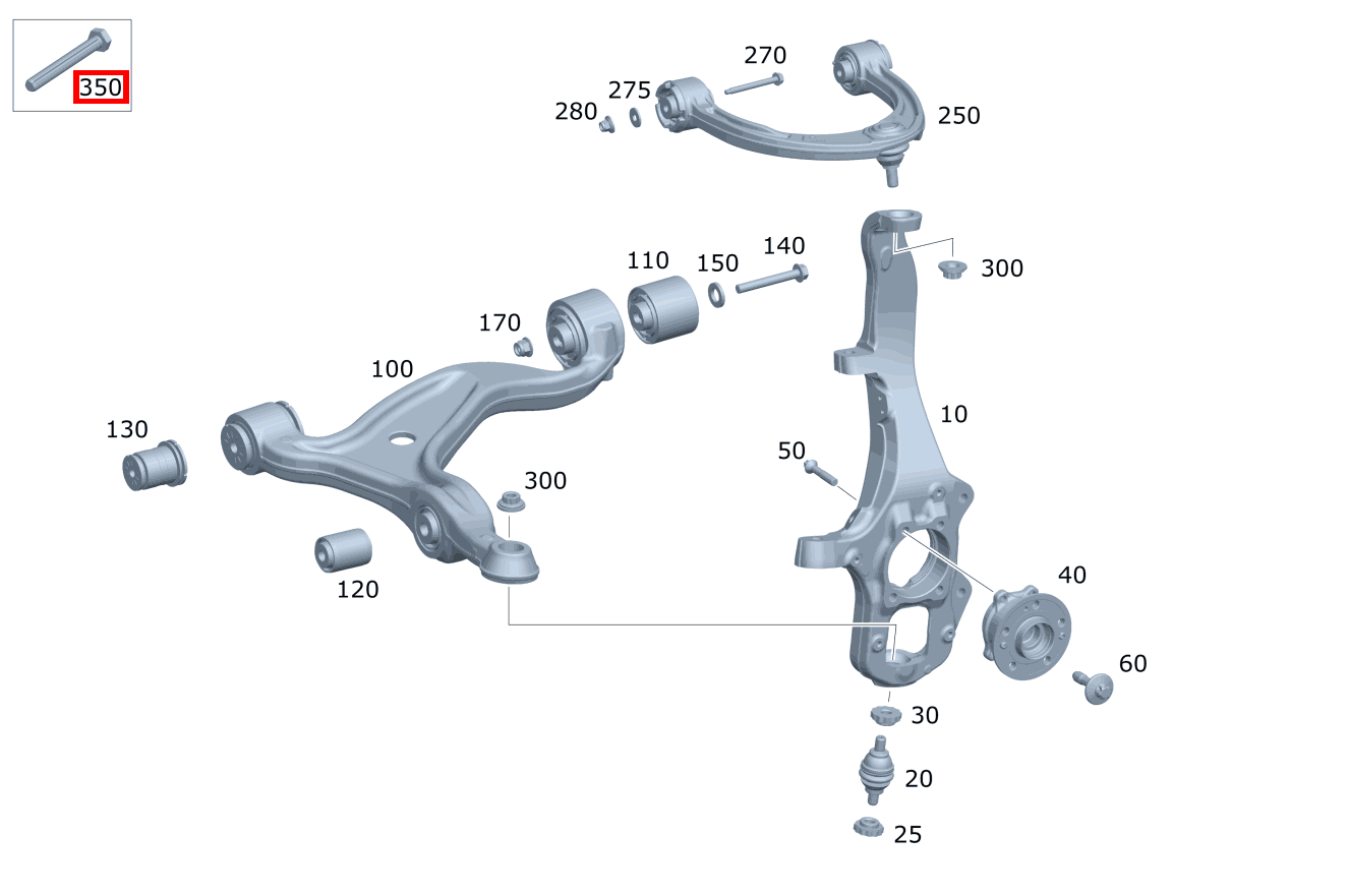 EINSTELLSCHRAUBE LENKER Lenker GLE 400 d 4MATIC 247