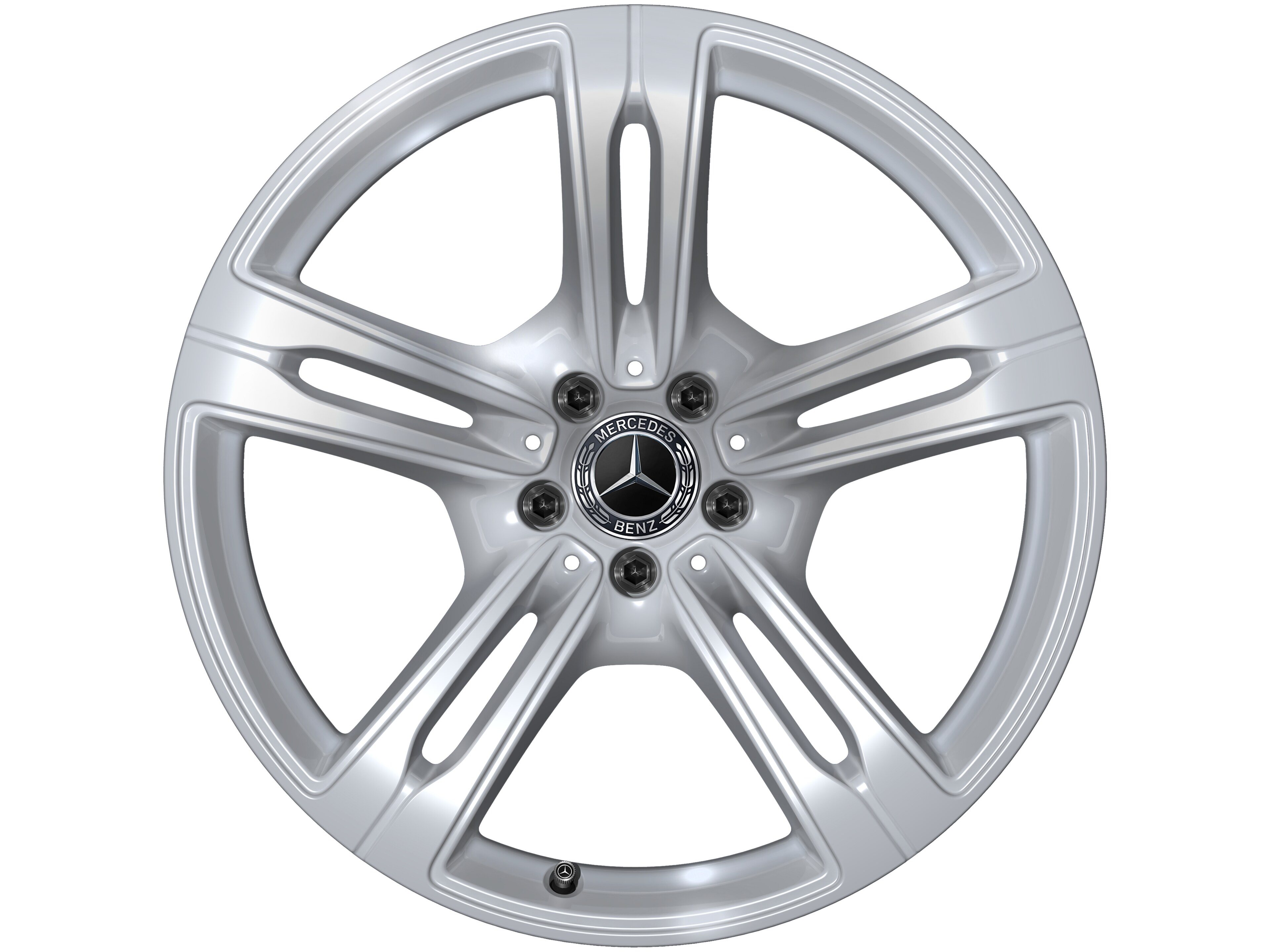 Mercedes-Benz - 5-Doppelspeichen-Rad, 20 Zoll 8,5 J x 20 ET 29,5, vanadiumsilber, lackiert