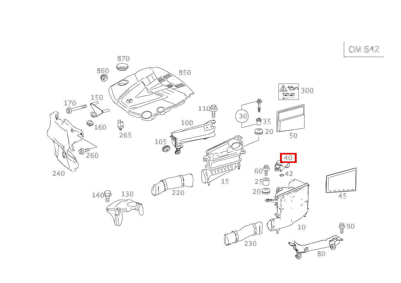Drucksensor AN LUFTFILTERGEHAEUSE LINKS E280CDI SONDERAUFB 211 Drucksensor AN LUFTFILTERGEHAEUSE LINKS E280CDI SONDERAUFB 211
