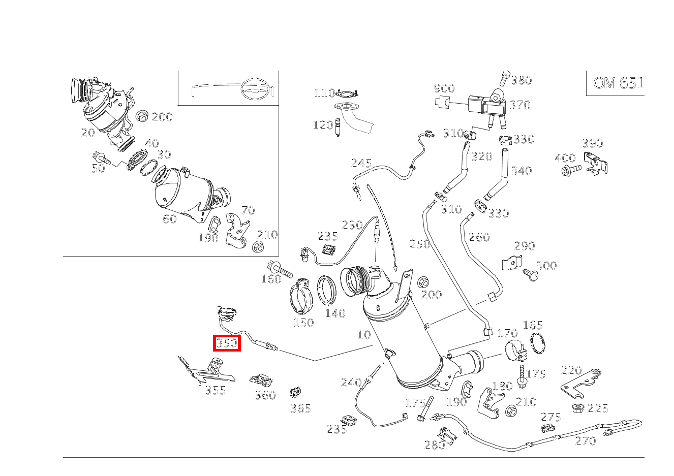 Nox-Sensor Vorn E 250 d Cabriolet 207 Nox-Sensor Vorn E 250 d Cabriolet 207