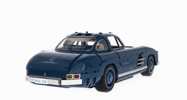 300 SL W 198 (1954-1957), Klemmbaustein Modell blau, Mattel, 1:12
