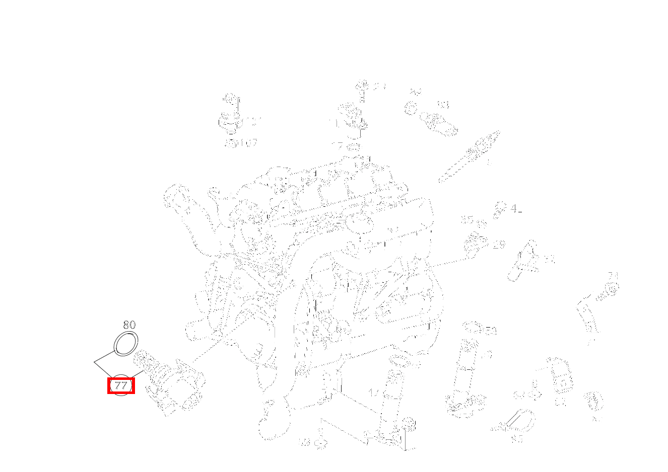 Temperatursensor TEMPERATURFUEHLER ANSAUGLUFT C 200 T CDI 202