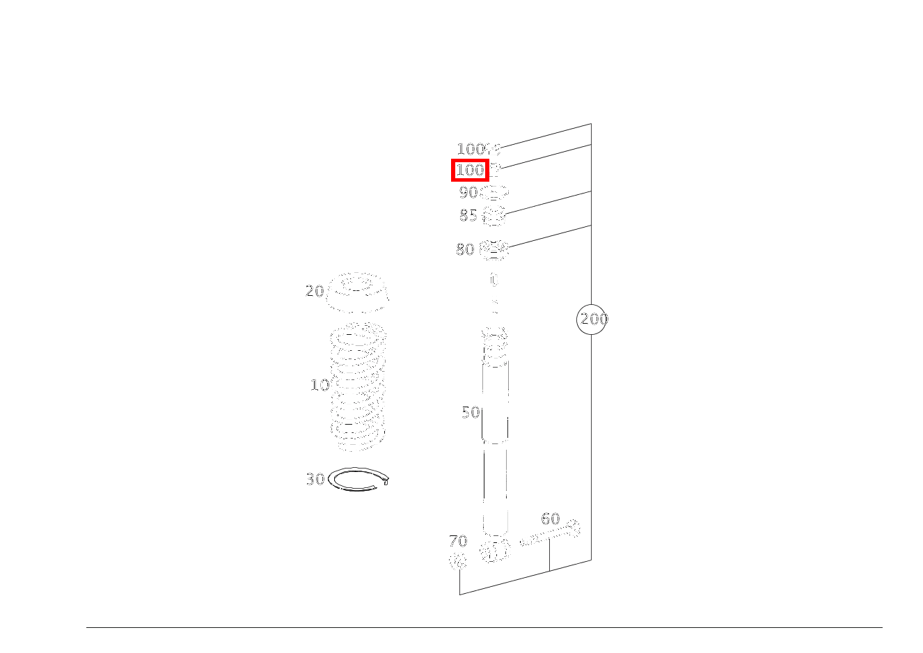 Sechskantmutter STOSSDAEMPFER AN KAROSSERIE; M10X1 C 320 Sportcoupé 203