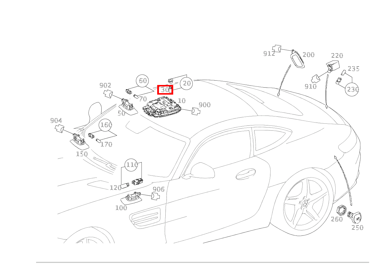 Glühlampe IN DACHBEDIENEINHEIT; 12V-6W Mercedes-AMG GT S 197 Glühlampe IN DACHBEDIENEINHEIT; 12V-6W Mercedes-AMG GT S 197