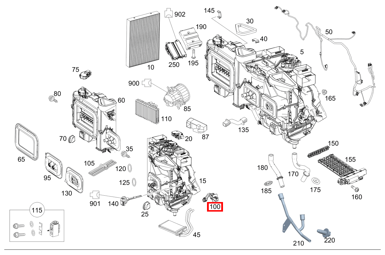 Temperatursensor Verdampferfühler Vito Kastenwagen 116 BlueTEC K 201 Temperatursensor Verdampferfühler Vito Kastenwagen 116 BlueTEC K 201