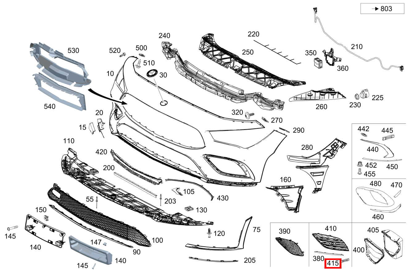 Befestigungsklammer Befestigung Abdeckung links und rechts 220 A 180
