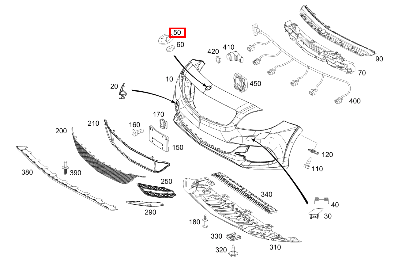 Firmenzeichen An Stoßfänger B200 NGD 242