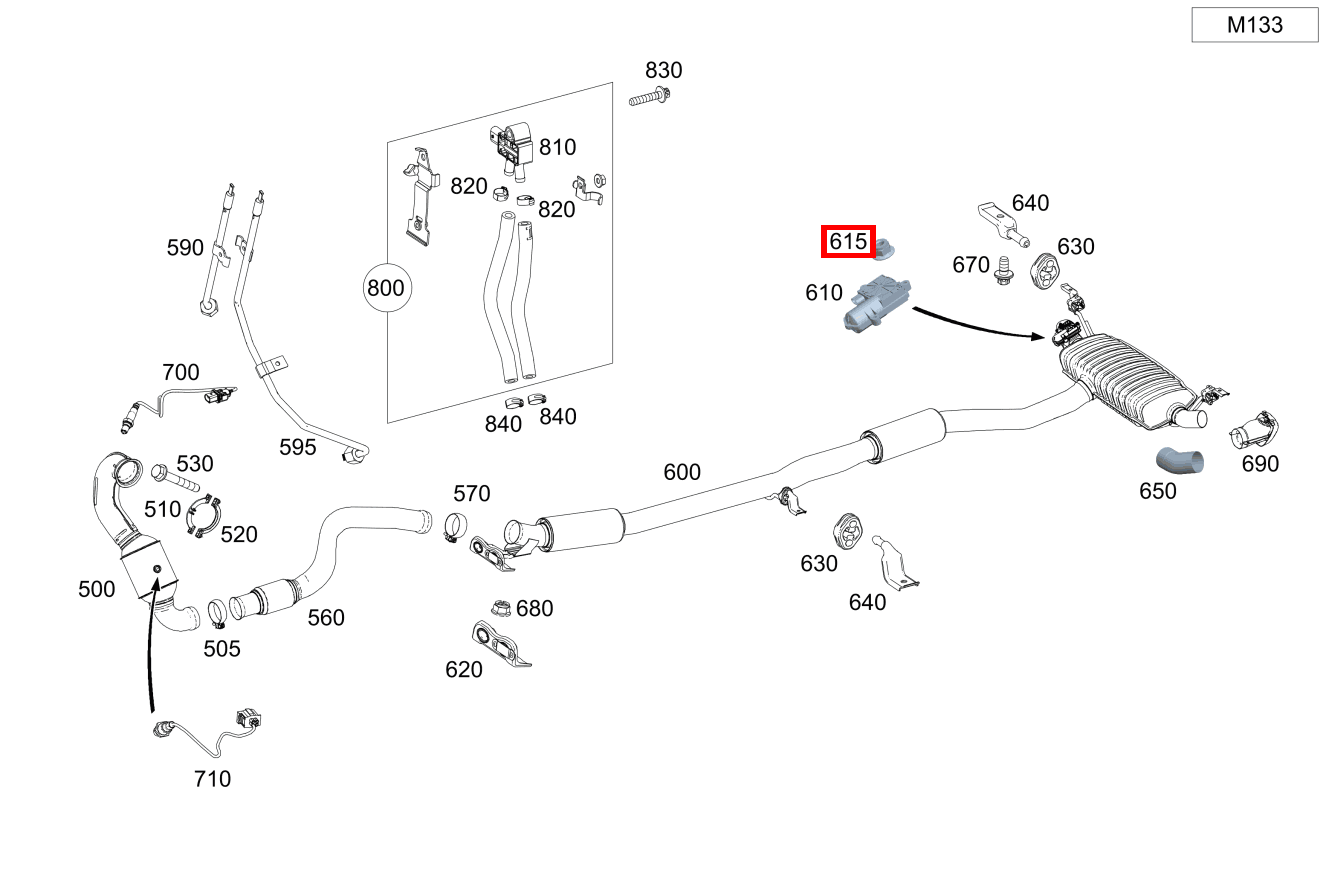 Mutter Befestigung Aktuator; M5 Mercedes-AMG GLA 45 4MATIC Sport Utility Vehicle 156