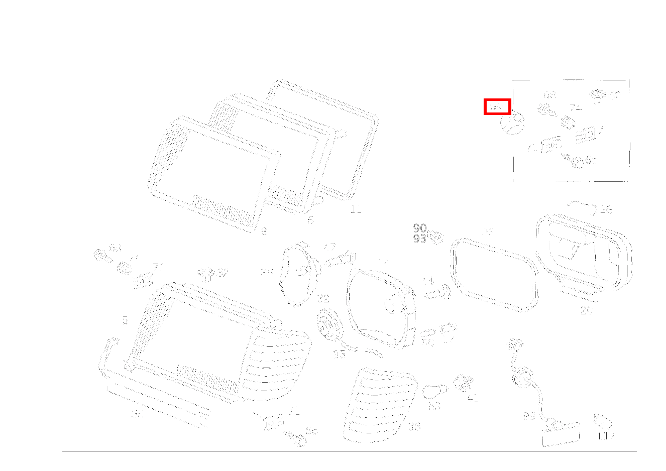 BEFESTIGUNGSMATERIAL BEFESTIGUNGSMATERIAL LEUCHTEINHEIT 300TDT/E300DTDT 4M 124