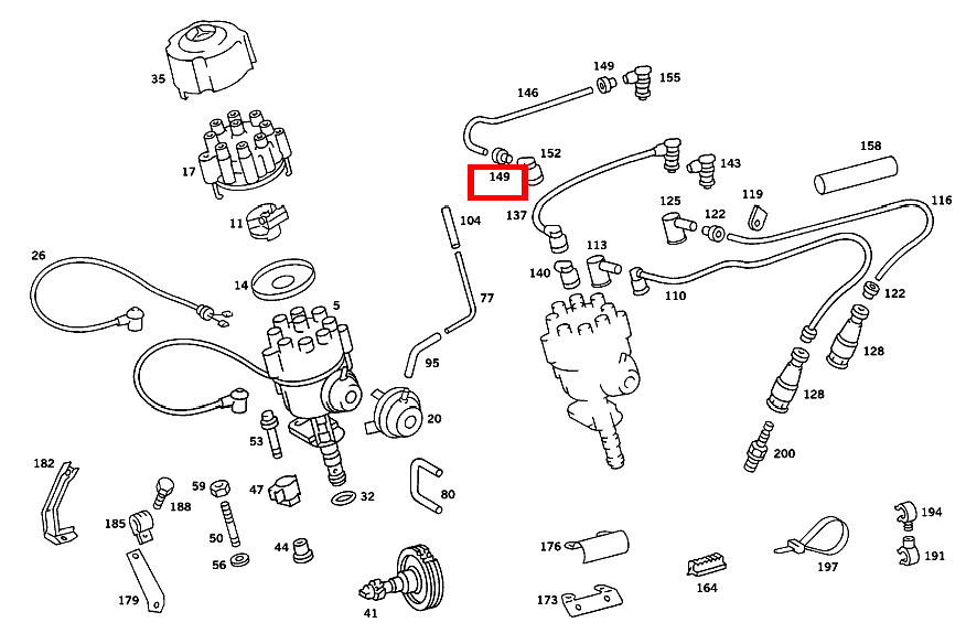 KABELVERSCHRAUBUNG ZUENDLEITUNG G 500 463 KABELVERSCHRAUBUNG ZUENDLEITUNG G 500 463