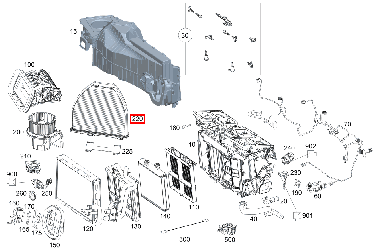 Aktivkohlefilter Feinstaub 2 SL65 AMG 231