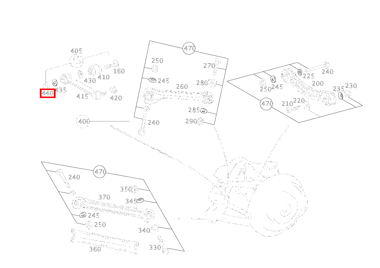 Sechskantmutter SPURSTANGE AN HINTERACHSTRAEGER; M12X1.5 C 320 Sportcoupé 203