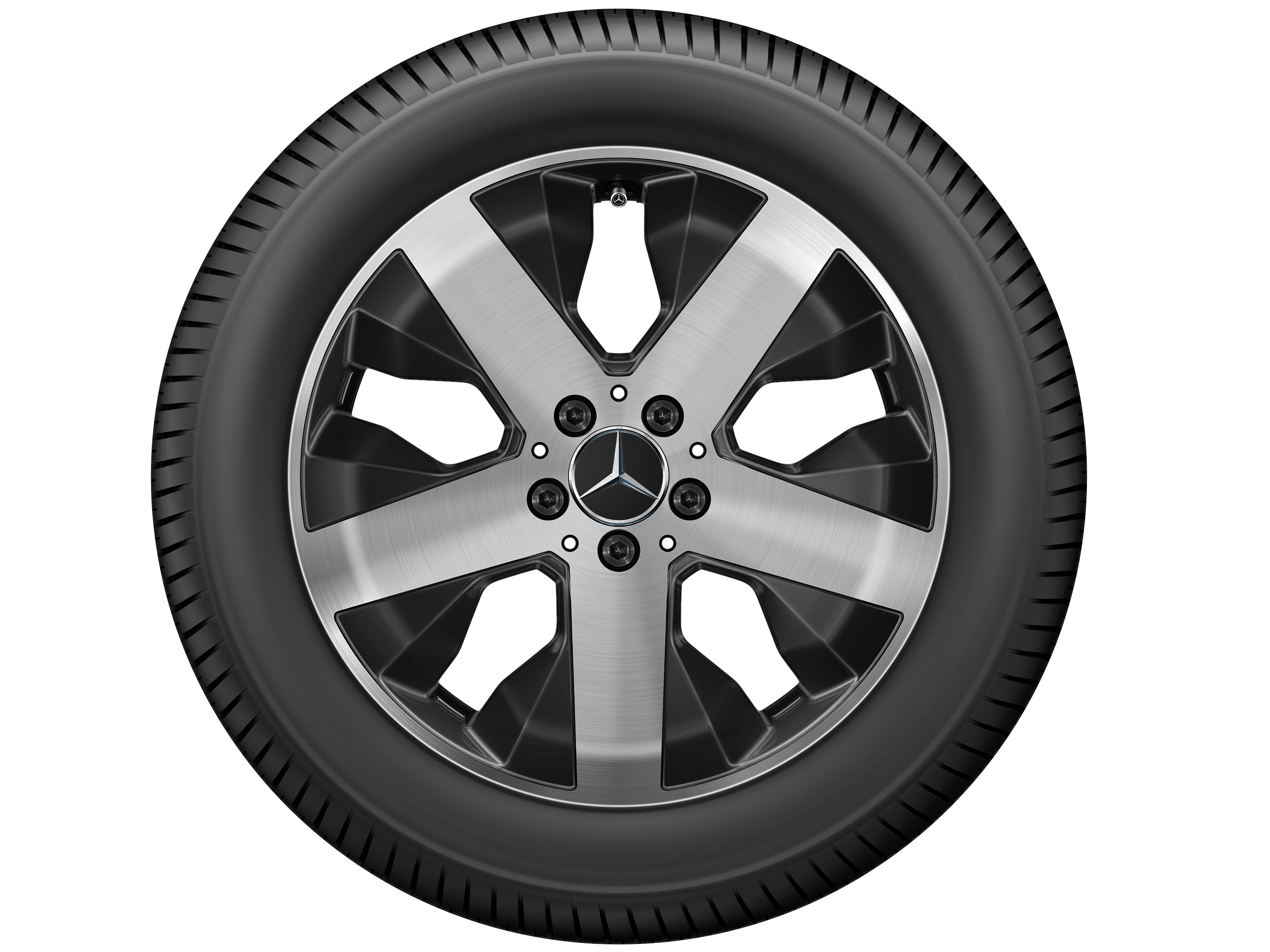 5-Speichen-Rad, 45,7 cm (18 Zoll), glanzgedreht