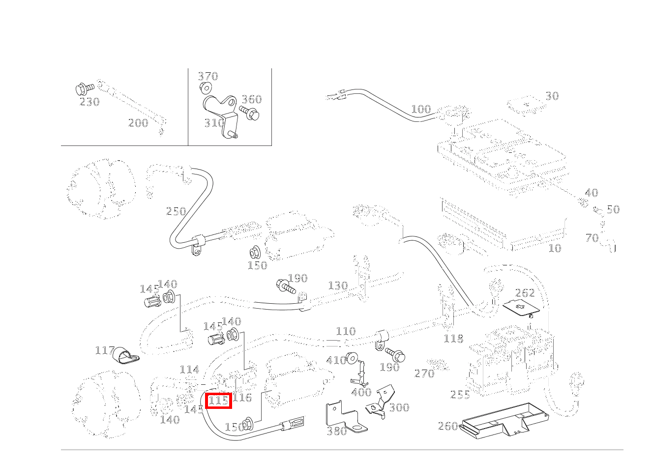 KABELKLEMME E 200 T-Limousine 210 KABELKLEMME E 200 T-Limousine 210