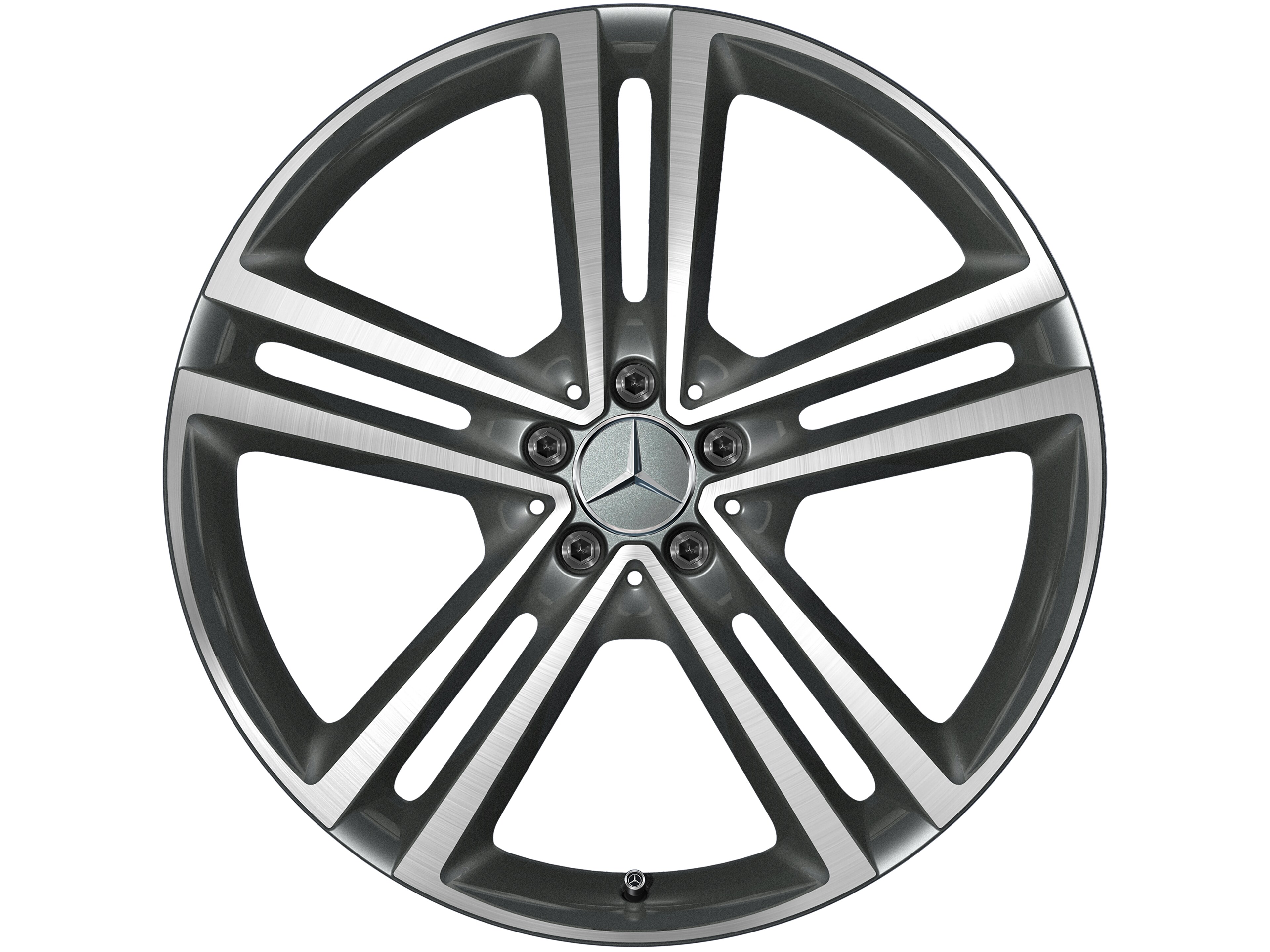 5-Doppelspeichen-Rad, 53,3 cm (21 Zoll), glan