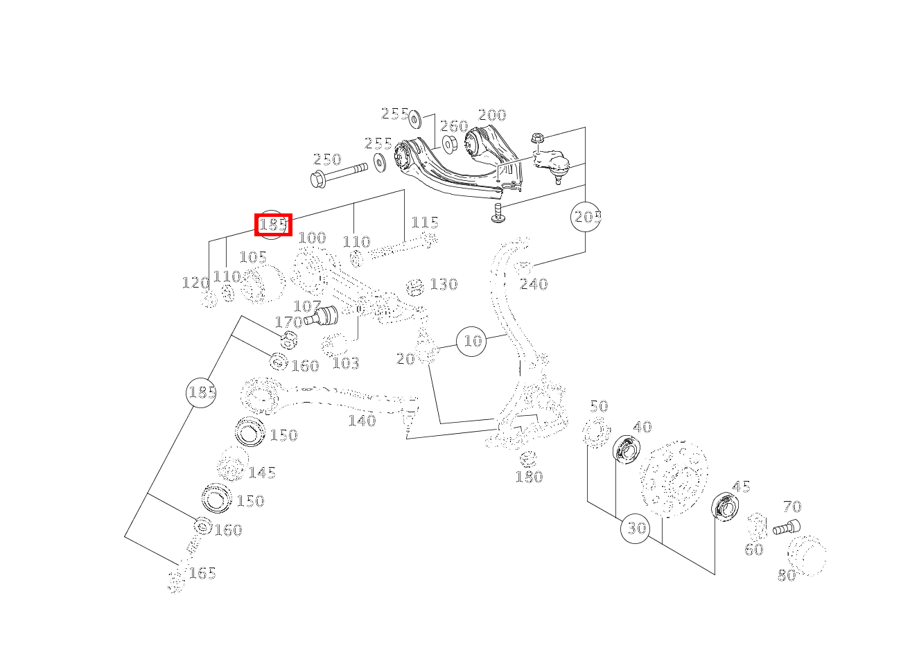 TEILESATZ BOLZEN NUR FUER EINSTELLARBEITEN E 220 CDI T-Modell 212