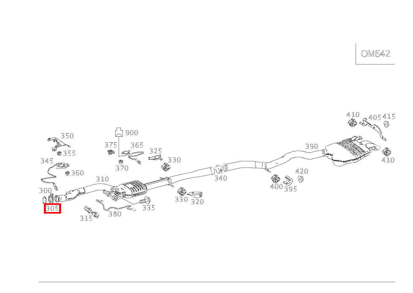 Rohrschelle Abgasanlage Katalysator an Partikelfilter S 400 d 4MATIC Limousine lang 222