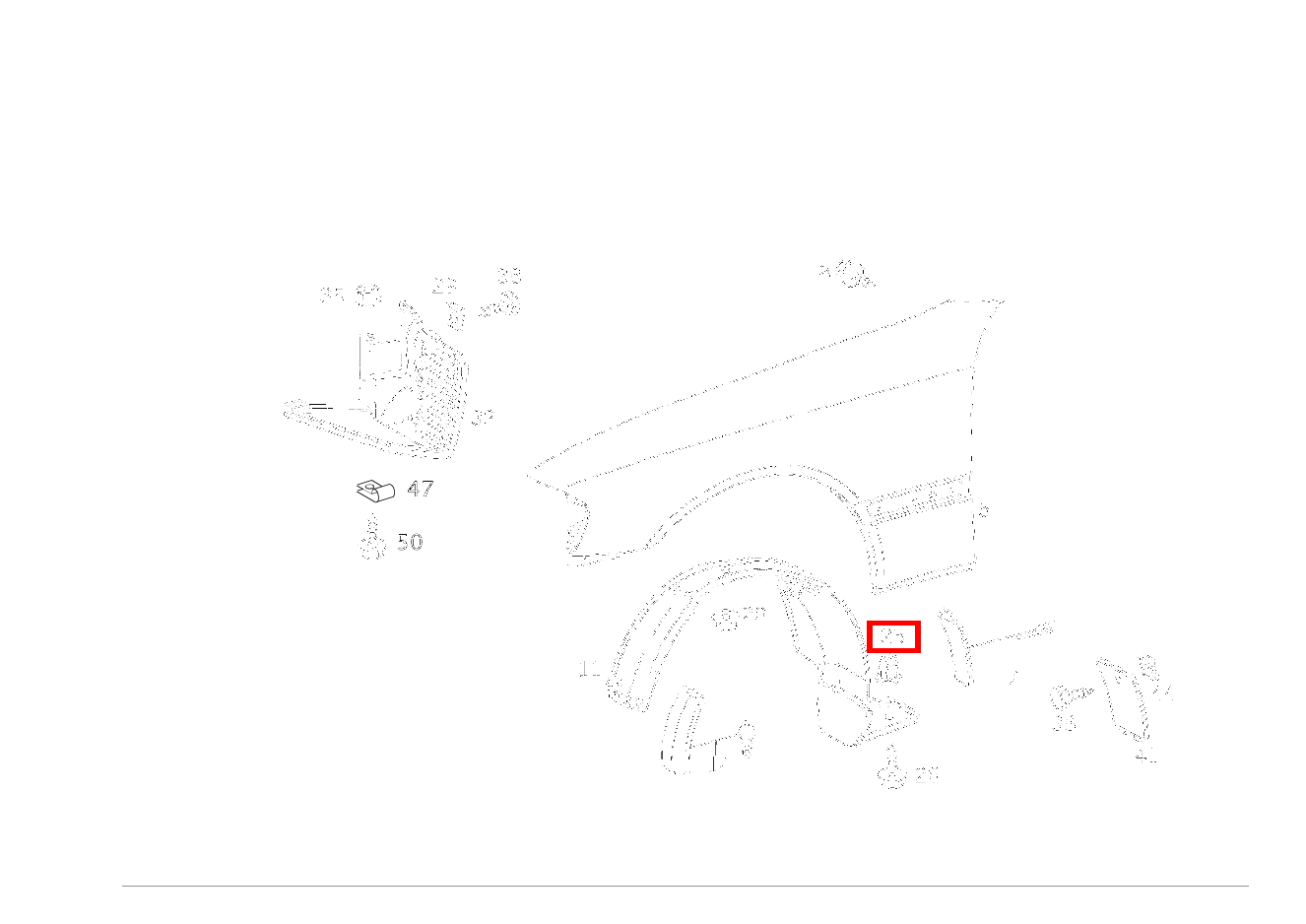 Dübel ABDECKUNG AN SEITENWAND E 350 Limousine 211