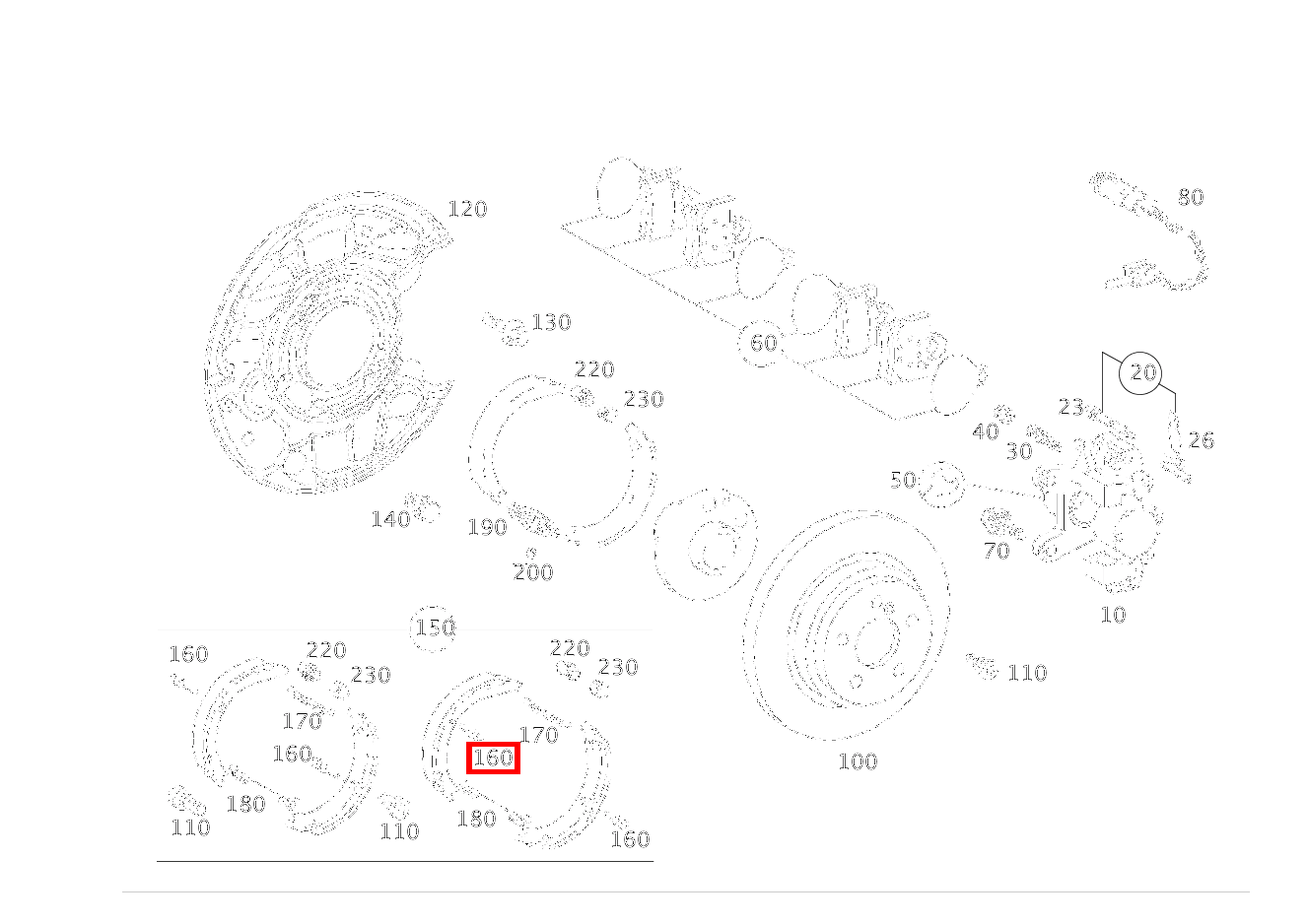 Zugfeder BREMSBACKE AN ABDECKBLECH C 220 d T-Modell 205